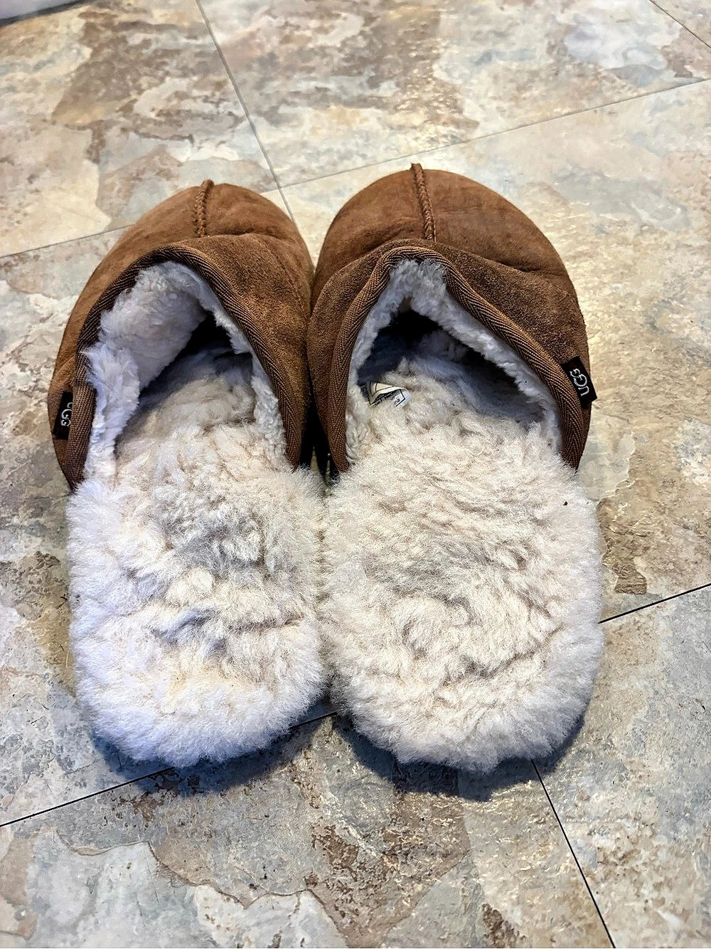 UGG Scuff Slipper Brown Shearling Slippers